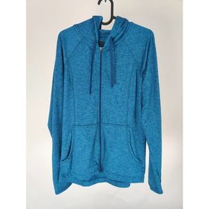 (V) Patagonia Women SZ Small Baselayer Hoodie Thermal Weight Polartec Green